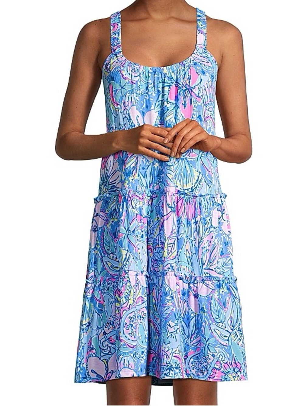 NWT Lilly Pulitzer Loro Swing Dress size M in Pop Up Got Your Back